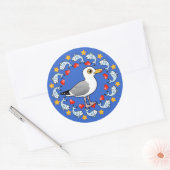 Gull Circle of Love Ronde Sticker (Envelop)