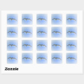 Gull in vlucht 2 Sticker (Vel)