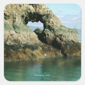 Gull Island Alaska Vierkante Sticker (Voorkant)