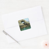 Gull Island Alaska Vierkante Sticker (Envelop)