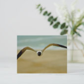 Gull komt naar me toe briefkaart (Staand voorkant)