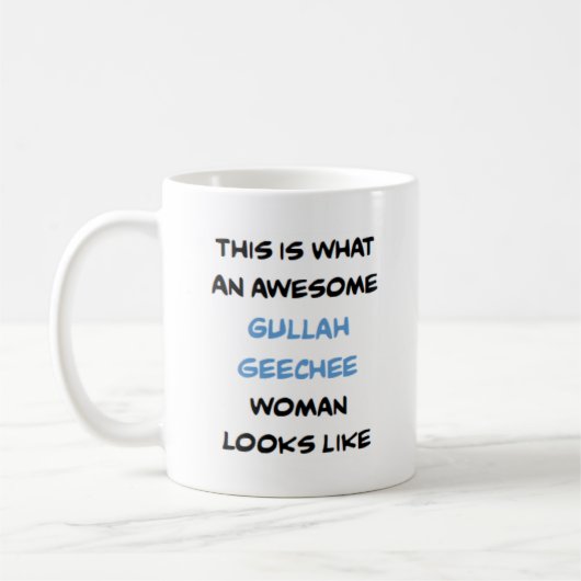 gullah geechee woman, awesome coffee mug (Gauche)
