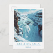 Gullfoss Herfsten België Reizen Briefkaart (Voorkant / Achterkant)