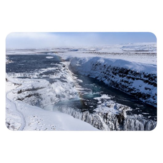 Gullfoss Herfsten Waterval Magneet (Horizontaal)