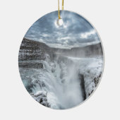 Gullfoss Waterfall, IJsland Keramisch Ornament (Links)