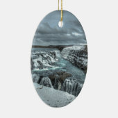Gullfoss Waterfall, IJsland Keramisch Ornament (Rechts)