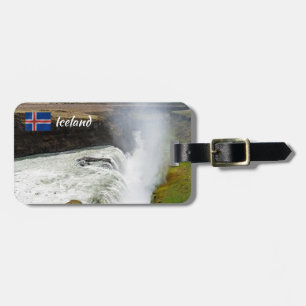 Gullfoss waterval - Zuidwest-IJsland Bagagelabel