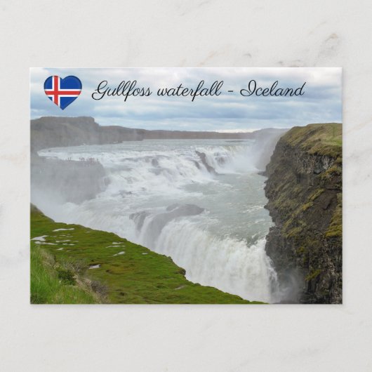 Gullfoss waterval - Zuidwest-IJsland Briefkaart (Voorkant)