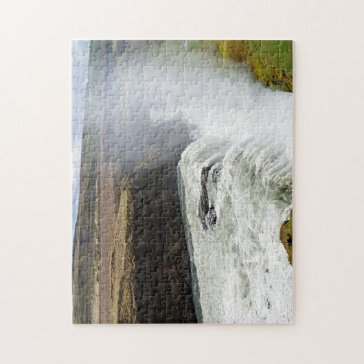 Gullfoss waterval - Zuidwest-IJsland Legpuzzel (Verticaal)
