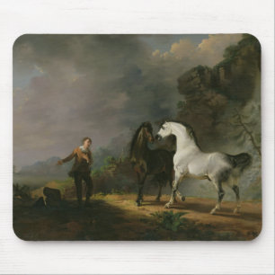 Gulliver Addressing the Houyhnhnms, 1769 (olie op Muismat