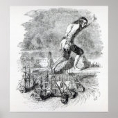 Gulliver die de vloot van Blefuscudian steelt Poster (Voorkant)