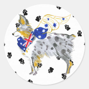 Gulliver's Angels Australian Shepherd Sticker