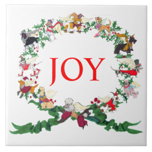 Gullivers Angels Ceramic Holiday Tile Trivet Tegeltje