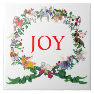 Gullivers Angels Ceramic Holiday Tile Trivet v.2 Tegeltje