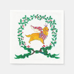 Gulliver's Golden Retriever Kerstmis Napkins Servet
