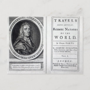 'Gulliver's Travels' door Jonathan Swift, 1726 Briefkaart