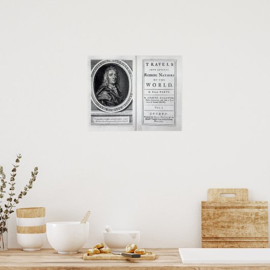 'Gulliver's Travels' door Jonathan Swift, 1726 Poster (Keuken)