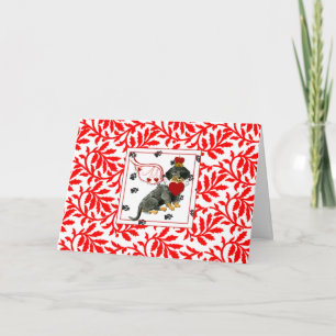 Gulliver's Wire Haire Dachshund NOEL Holiday Card Feestdagen Kaart