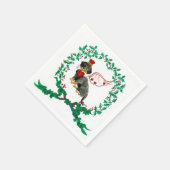 Gulliver's Wirehaired Teckel Kerst Servet (Hoek)