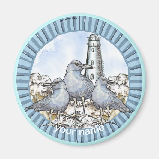 Gulls Guide Lighthouder Magnet Magneet (Voorkant)