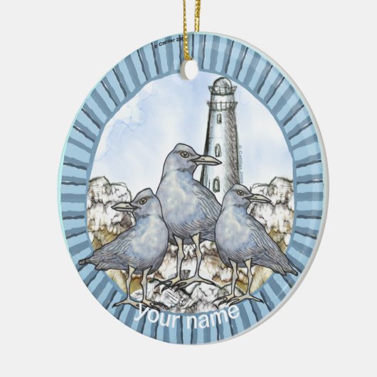 Gulls Guide Lighthouse Ornament (Links)