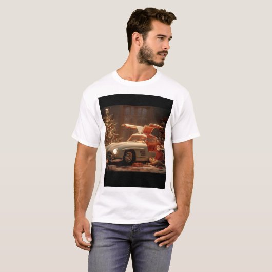 Gullwing Christmas – Classic Joy in a Cozy Room T-shirt (Voorkant volledig)