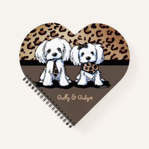 Gully en Gidget Portret Heart-laptop Notitieboek