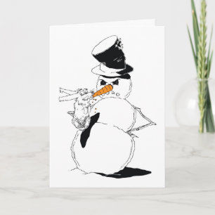 Gulzig Konijntje Feestdagen Kaart