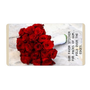 GUM FAVOR STICKERS VOOR PAKKETTEN GUM VOEG UW AFBE