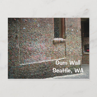 Gum Wall Post-kaart Briefkaart