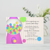 Gumball-Baby shower Kaart (Staand voorkant)