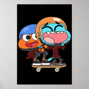 Gumball Darwin Schaats Poster