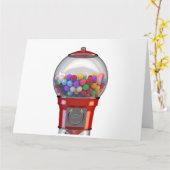 Gumball Dispensator Kaart (Gele Bloem)