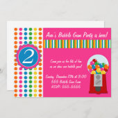 Gumball Invite Kaart (Voorkant / Achterkant)