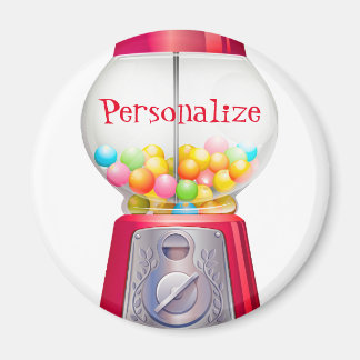 Gumball machine bubblegum schattig rood magneet