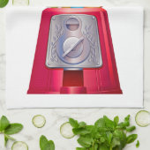 Gumball machine bubblegum schattig rood theedoek (Gevouwen)