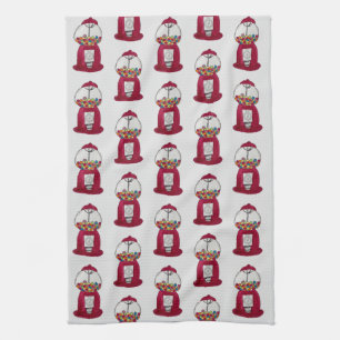 Gumball Machine Retro Snoep Shop Pattern Theedoek