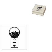 Gumball Machine Rubber Stempel (Gestempeld)