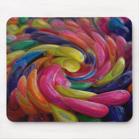 Gumball SeaSwirl Mousepad Muismat (Voorkant)