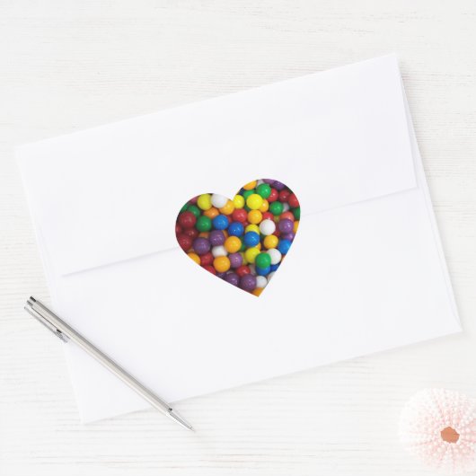 Gumballs Hart Sticker (Envelop)