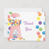 Gumbalmachine Bedankkaart (Voorkant)