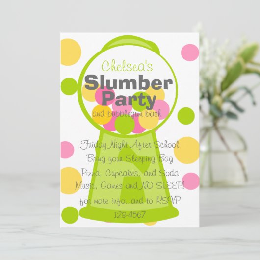 Gumbalmachine Kaart (Staand voorkant)