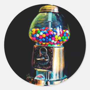 Gumbalmachine Ronde Sticker