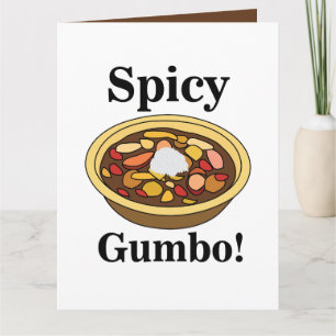 Gumbo Eten Pittige Gumbo Kaart