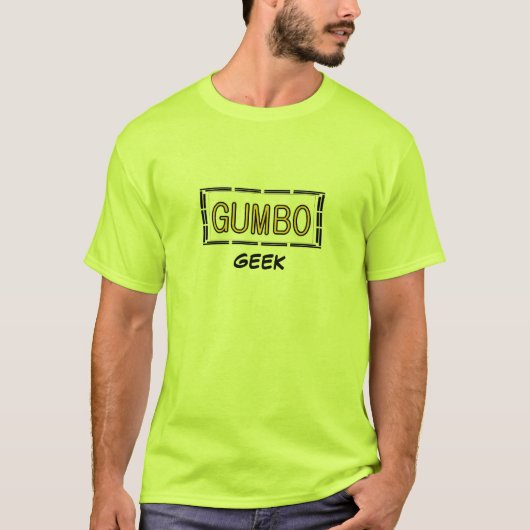 Gumbo Geek T-shirt (Voorkant)