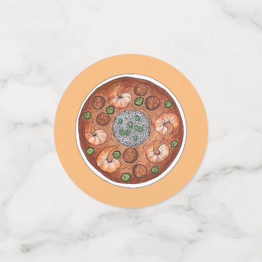 Gumbo Soup Louisiana LA New Orleans NOLA Food Confetti (Kleine voorkant)