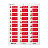 Gumdrop het Man van de Peperkoek | Kerstmis Etiket (Full Sheet)