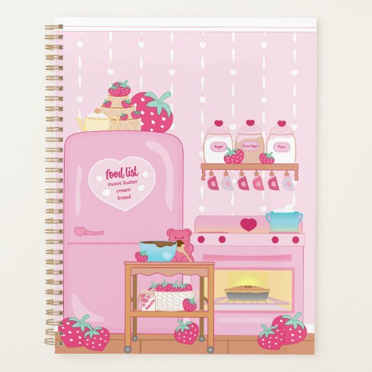 Gummi Baking Bear Spiral Planner (Devant)
