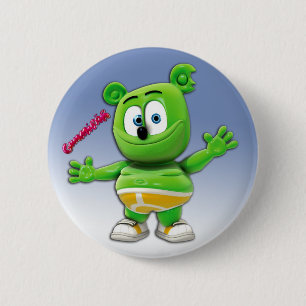 Gummibär Button op blauw