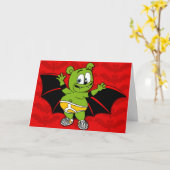 Gummibär is een vampier Halloween Kaart (Gele Bloem)